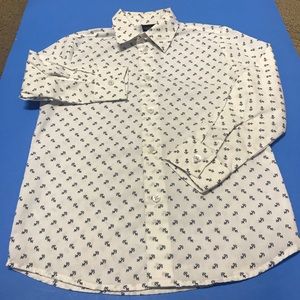 NAUTICA Button-Down Shirt with Anchor Print
